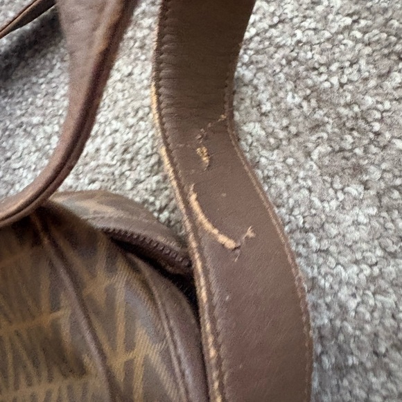 Authentic Valentino pvc leather brown grey shoulder bag - Picture 5 of 12